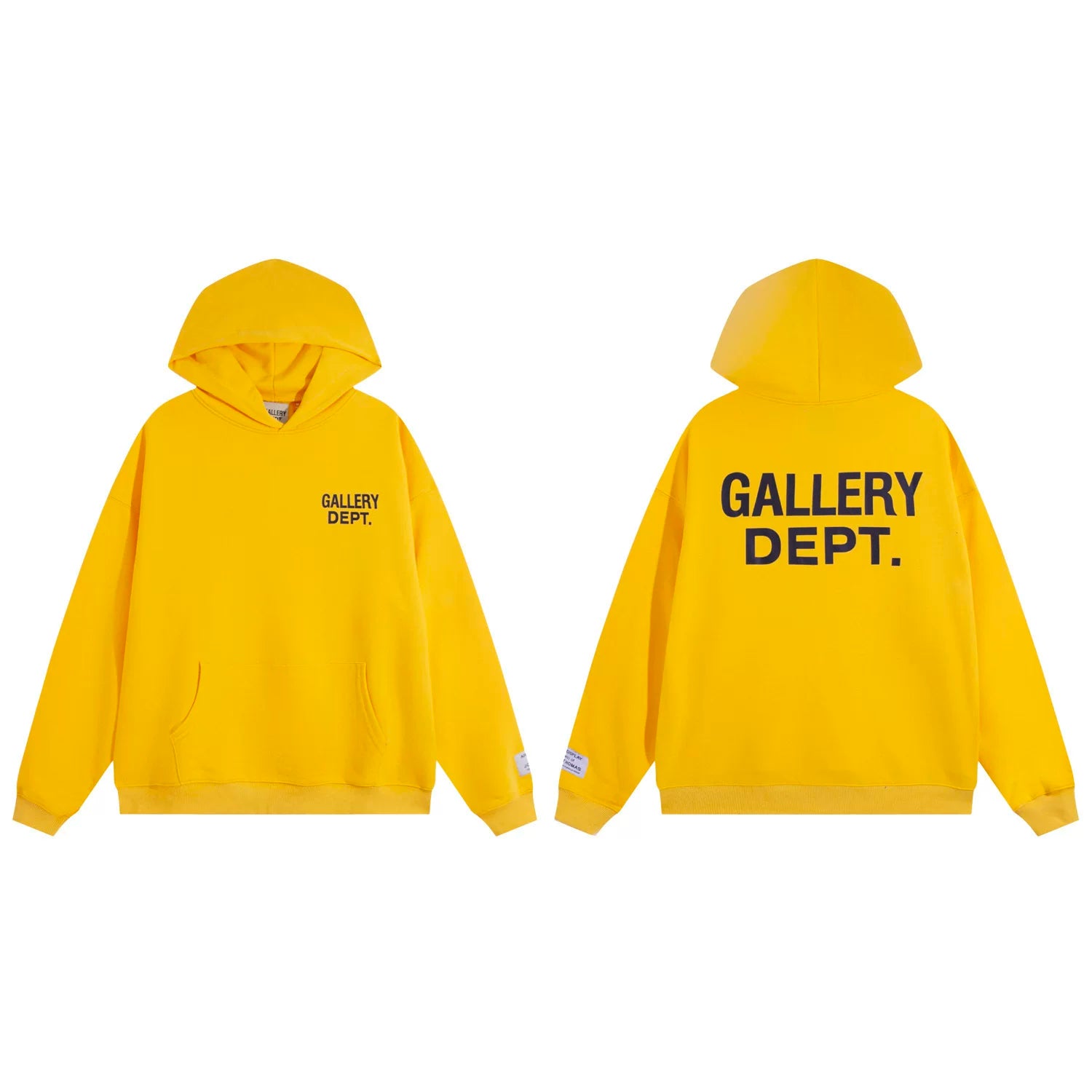 Gallery Dept. Tonal Logo Pullover Hoodie – Black