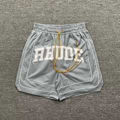 RHUDE Marlboro shorts, trendy high street sports and casual loose beach pants, kanye cropped pants for men and women (54)