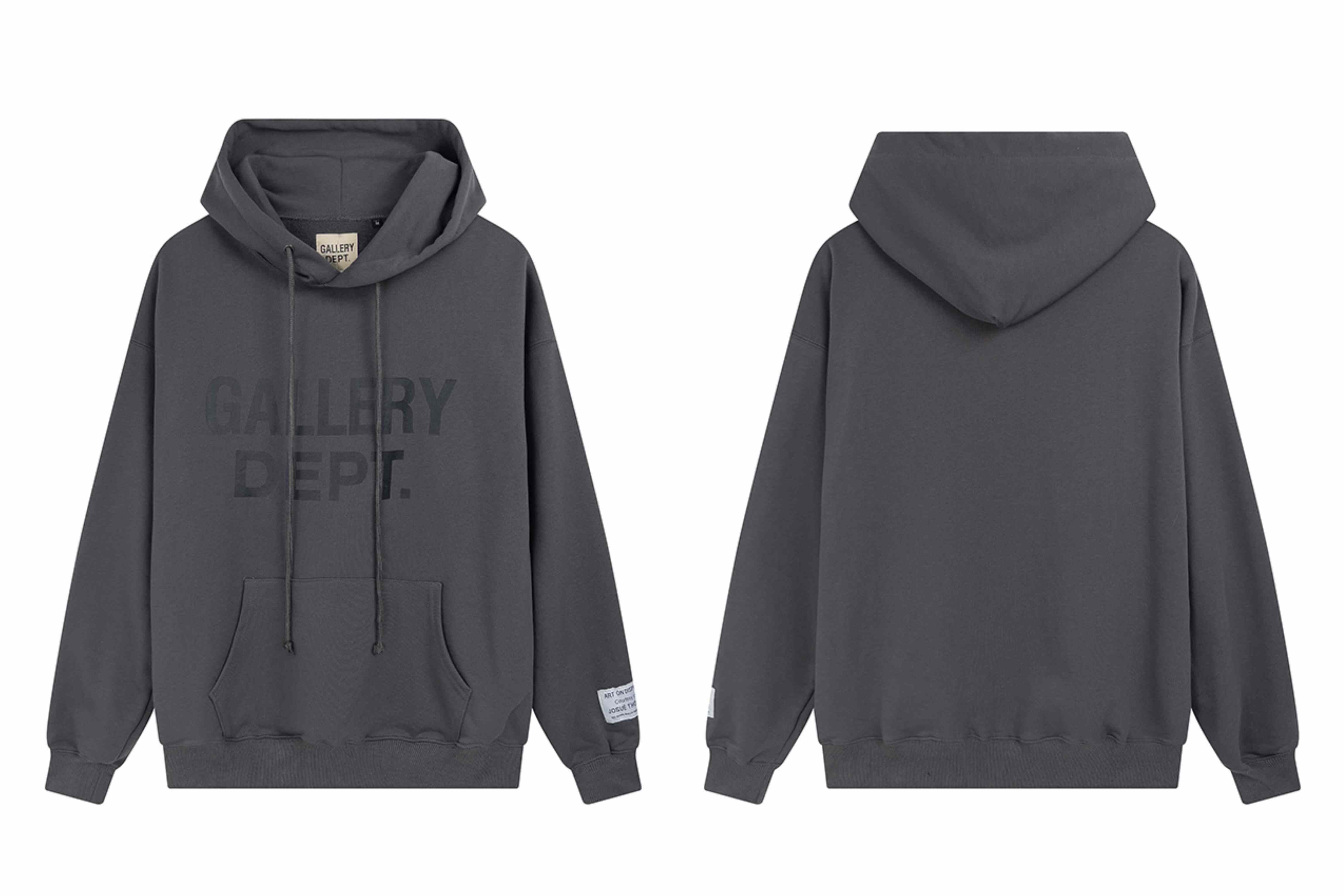 Gallery Dept. Grey Printed Logo Hoodie