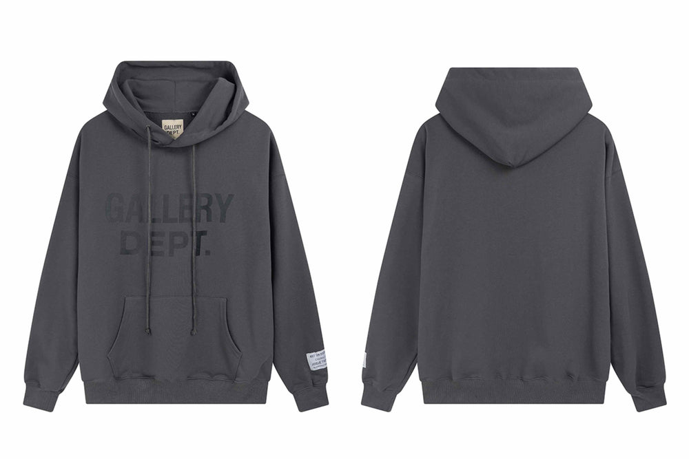 Gallery Dept. Grey Printed Logo Hoodie