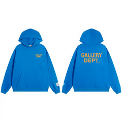 Gallery Dept. Front & Back Logo Pullover Hoodie – Royal Blue