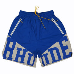 RHUDE Marlboro shorts, trendy high street sports and casual loose beach pants, kanye cropped pants for men and women (88)