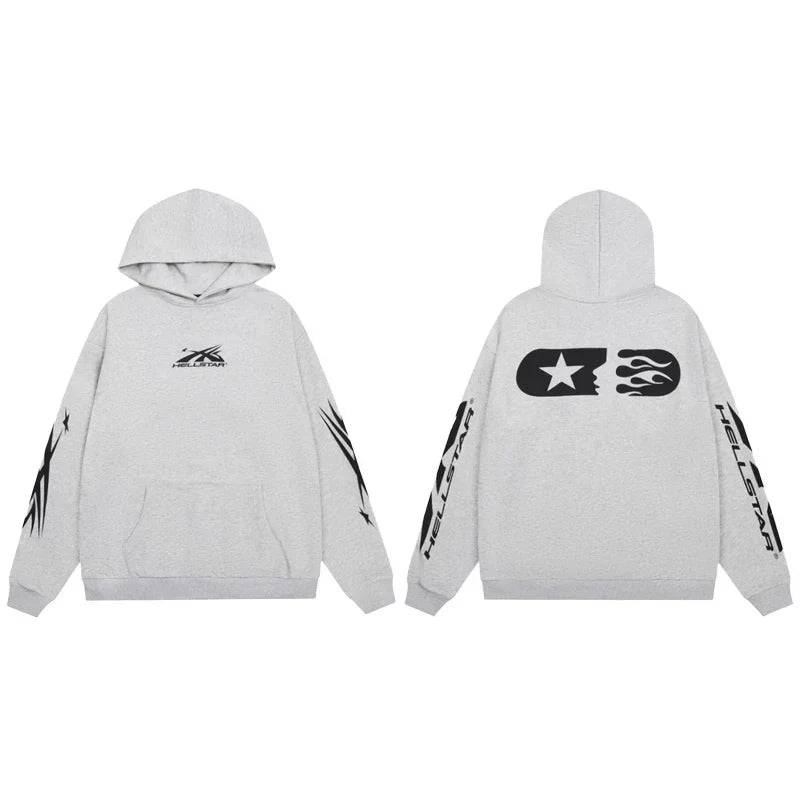 Hellstar Capsule Logo Hoodie grey