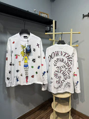Hellstar "Down the Path of Paradise" Graphic Long Sleeve Tee - White