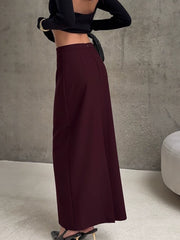 Elegant Skirt欧美女士半身裙高腰修身长裙简约优雅