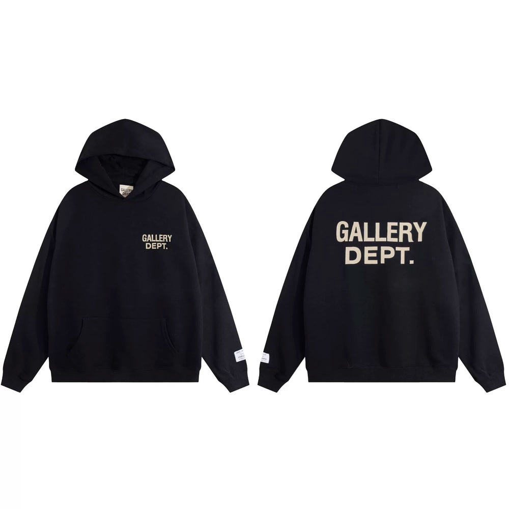 Gallery Dept. Front & Back Logo Pullover Hoodie – Light Blue