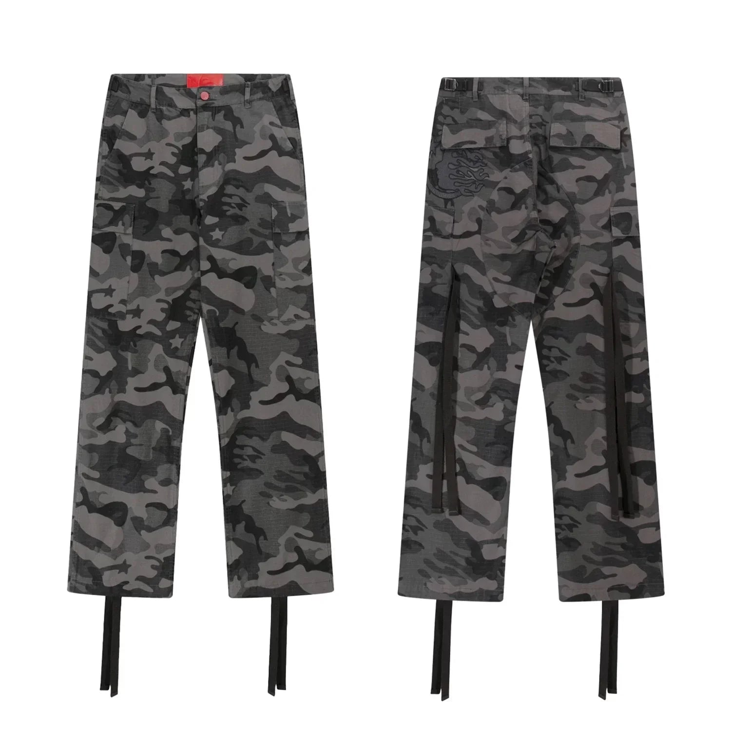 Hellstar Camo Cargo Pants with Straps brown