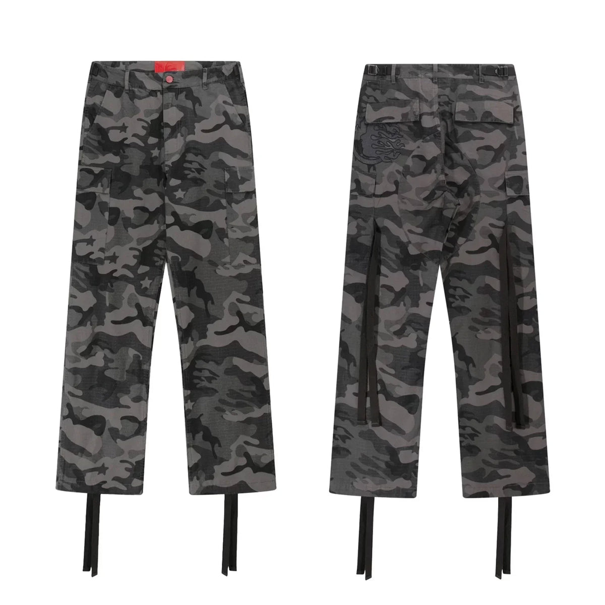 Hellstar Camo Cargo Pants with Straps brown