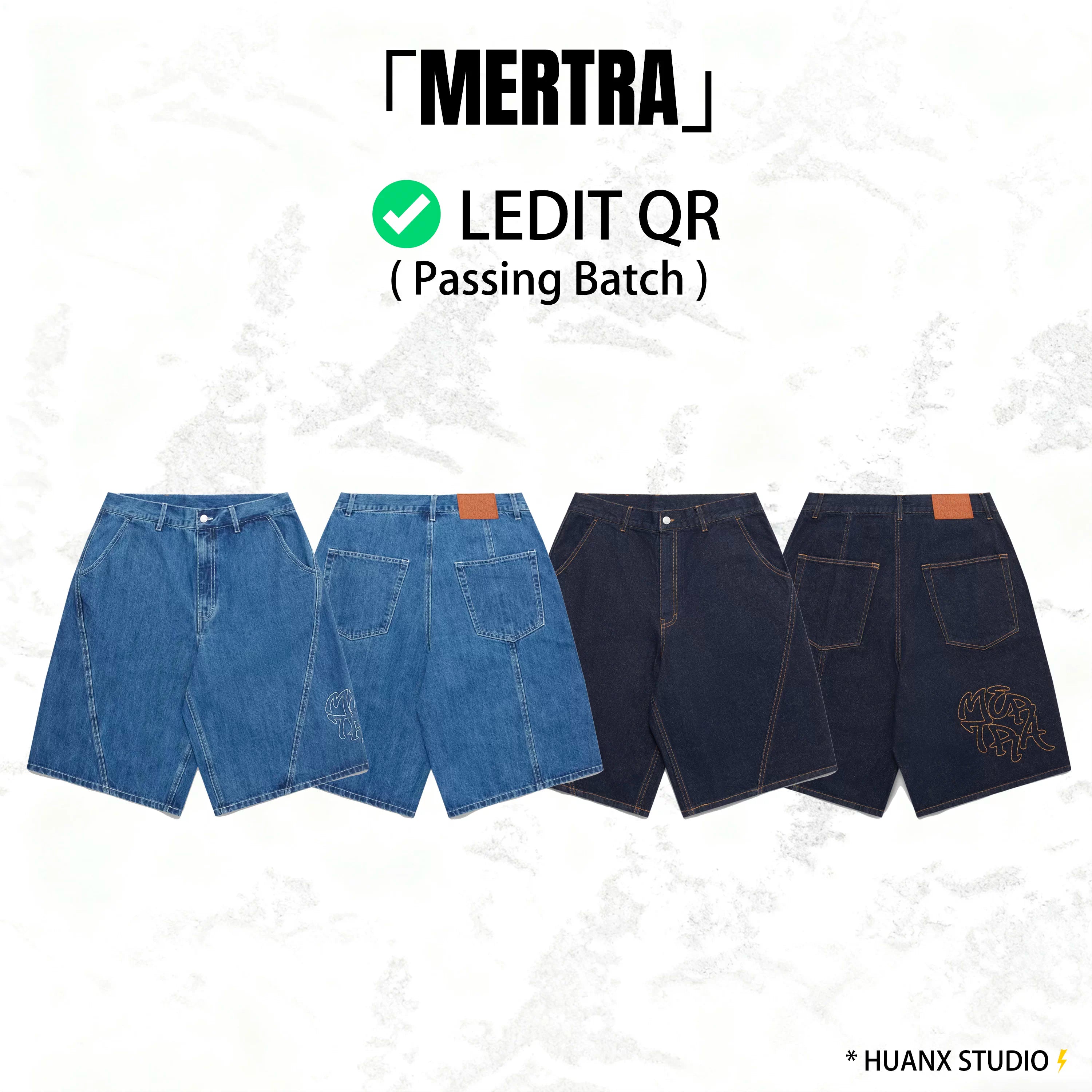 Mertra Bigstep Jorts 「刺绣牛仔短裤」