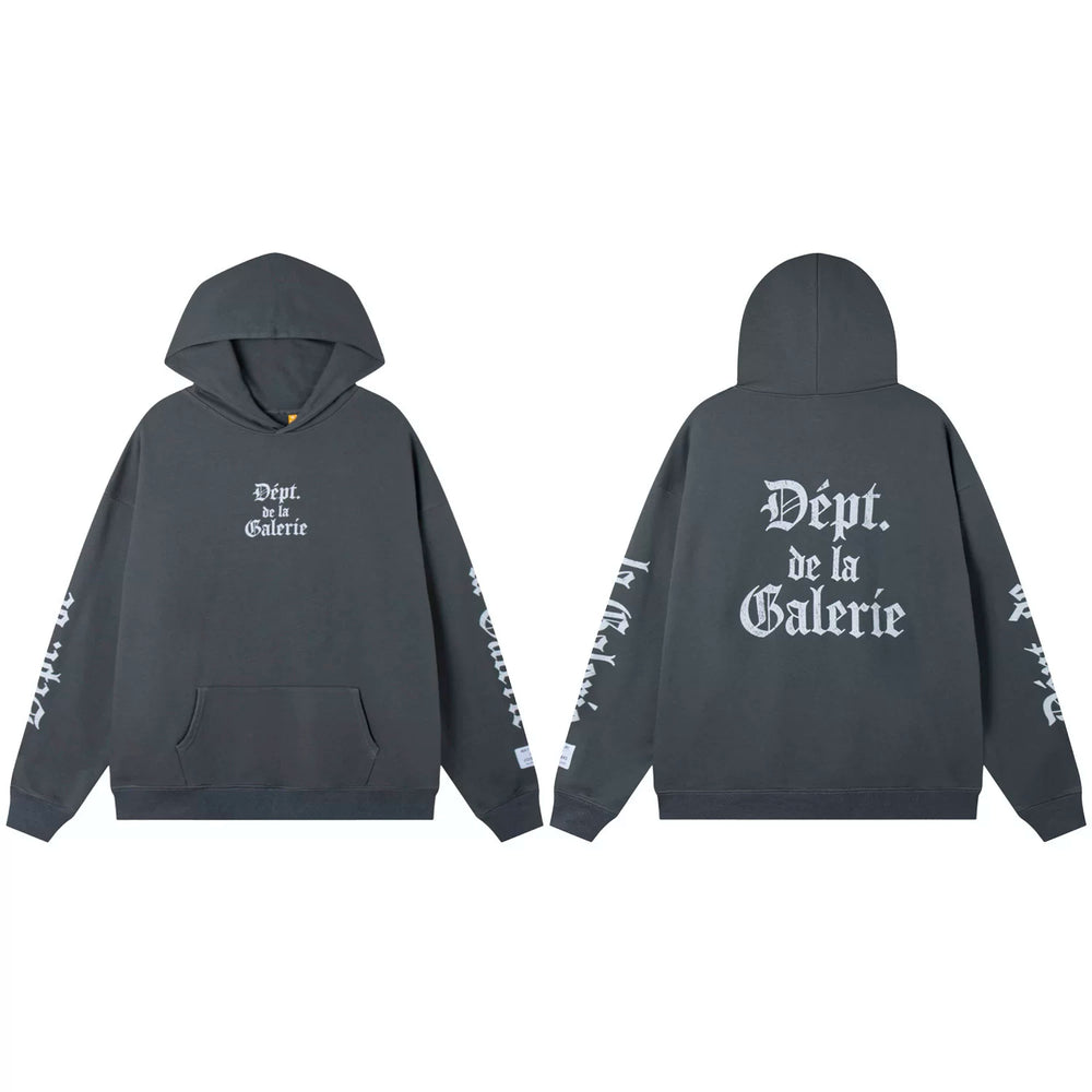 Gallery Dept. Charcoal French Gothic Logo Hoodie