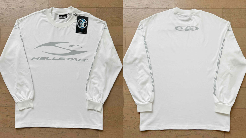 Hellstar Minimalist Logo Long Sleeve Tee - White