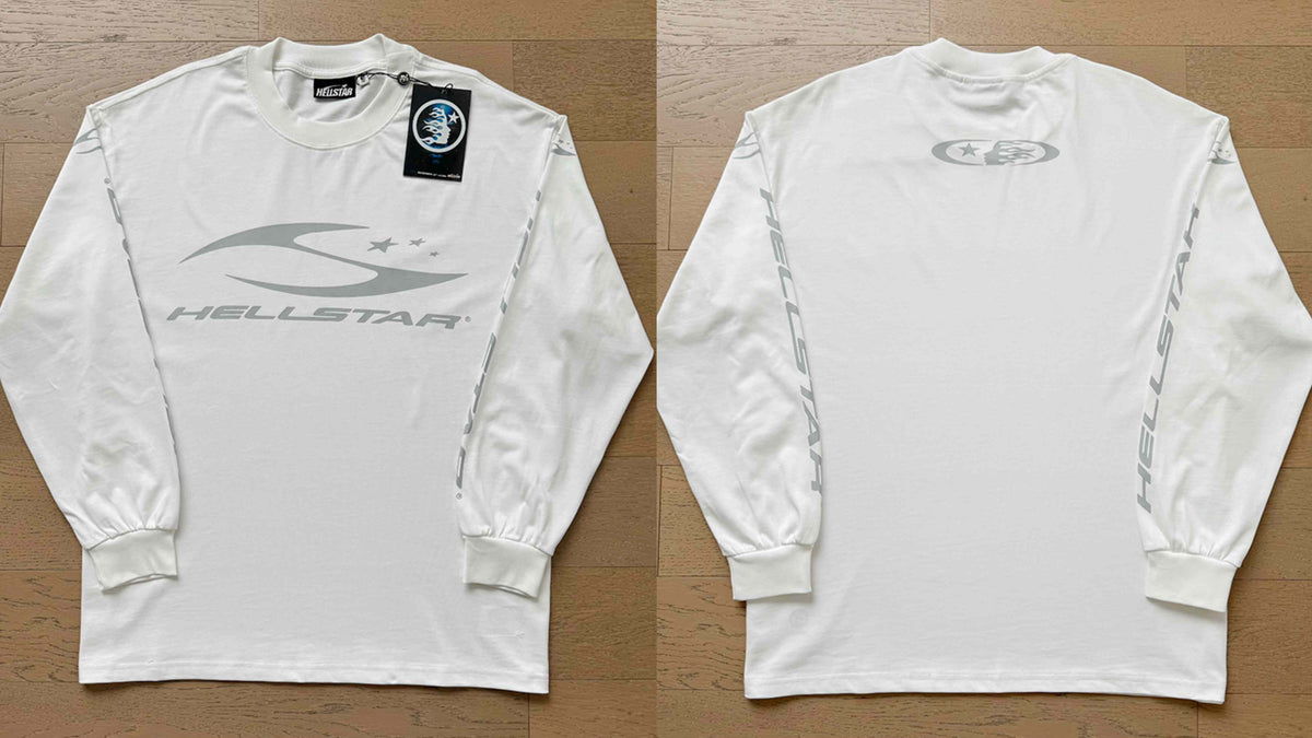 Hellstar Minimalist Logo Long Sleeve Tee - White