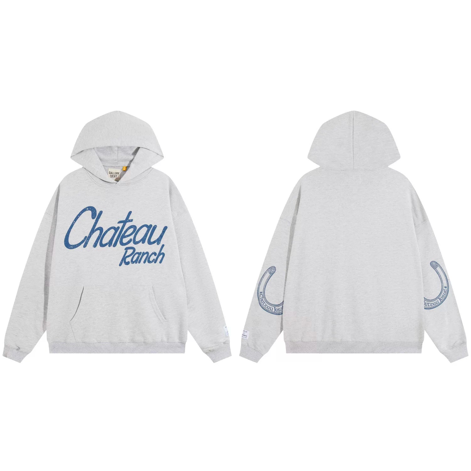 Gallery Dept. Chateau Ranch Script Print Hoodie in Blue