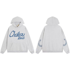 Gallery Dept. Chateau Ranch Script Print Hoodie in Blue