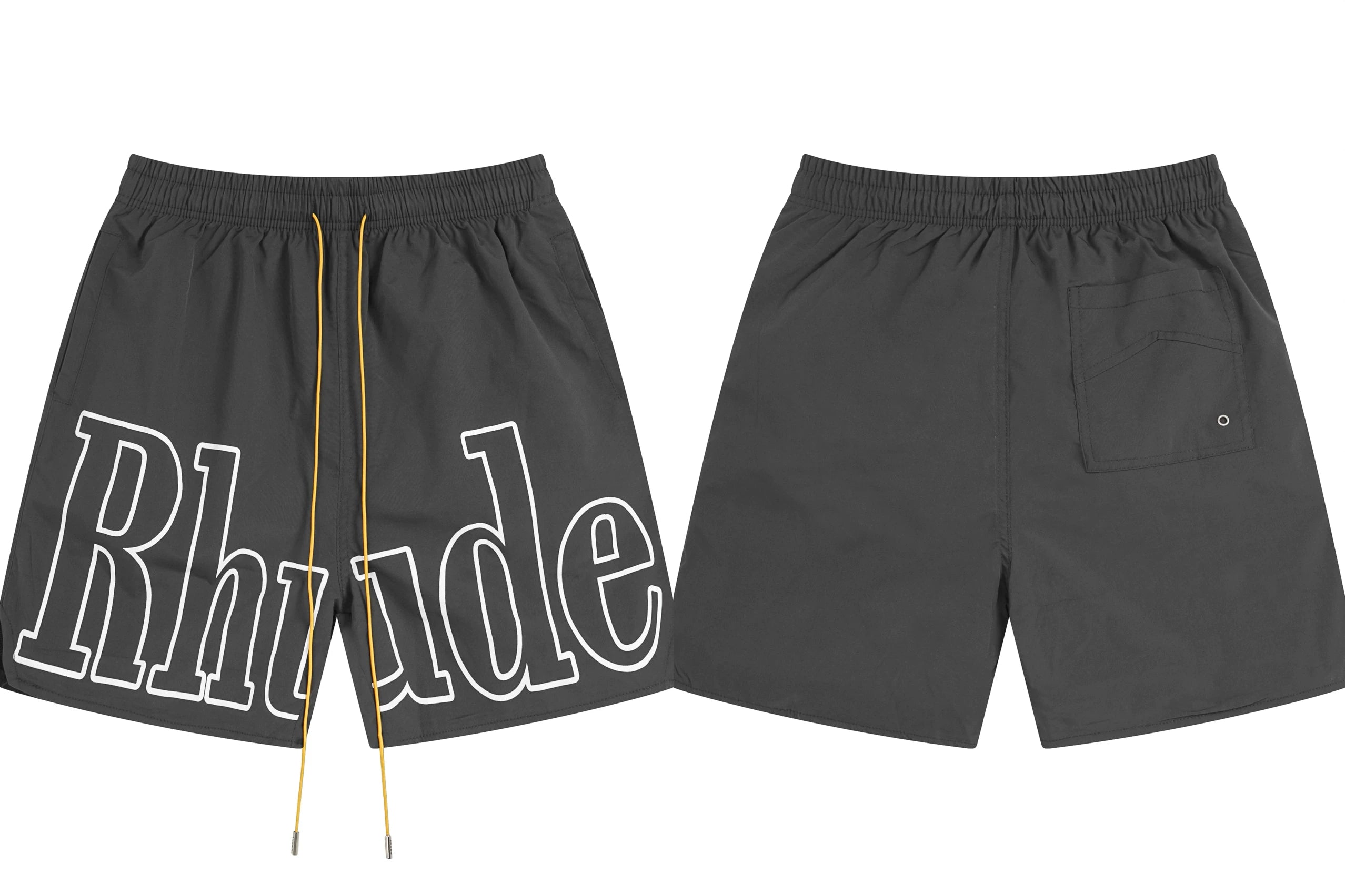 RHUDE Marlboro shorts, trendy high street sports and casual loose beach pants, kanye cropped pants for men and women (95)