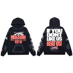 Hellstar Sports "If You Don't Like Us Beat Us" Hoodie black