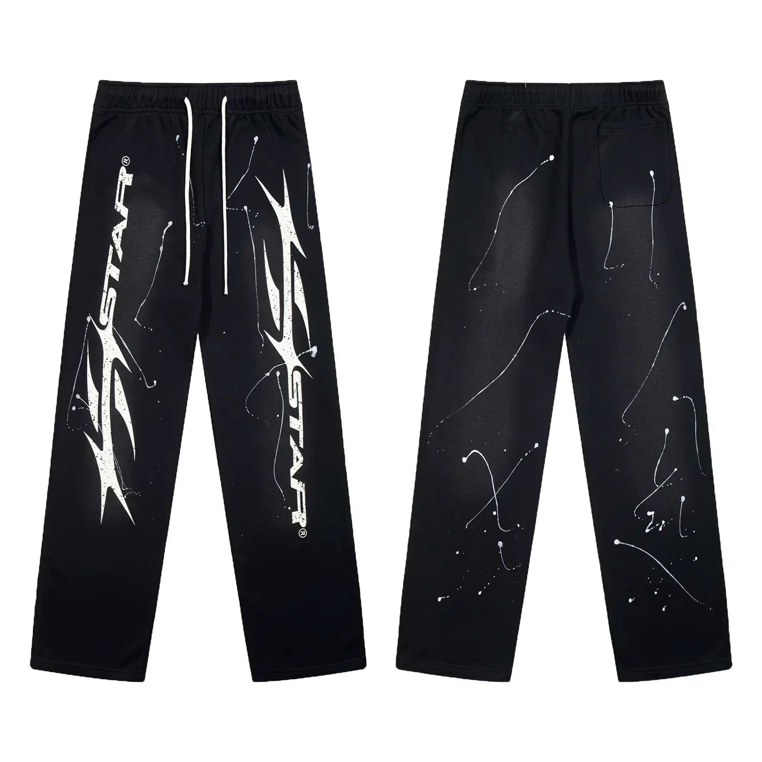 Hellstar Paint Splatter Star Sweatpants black