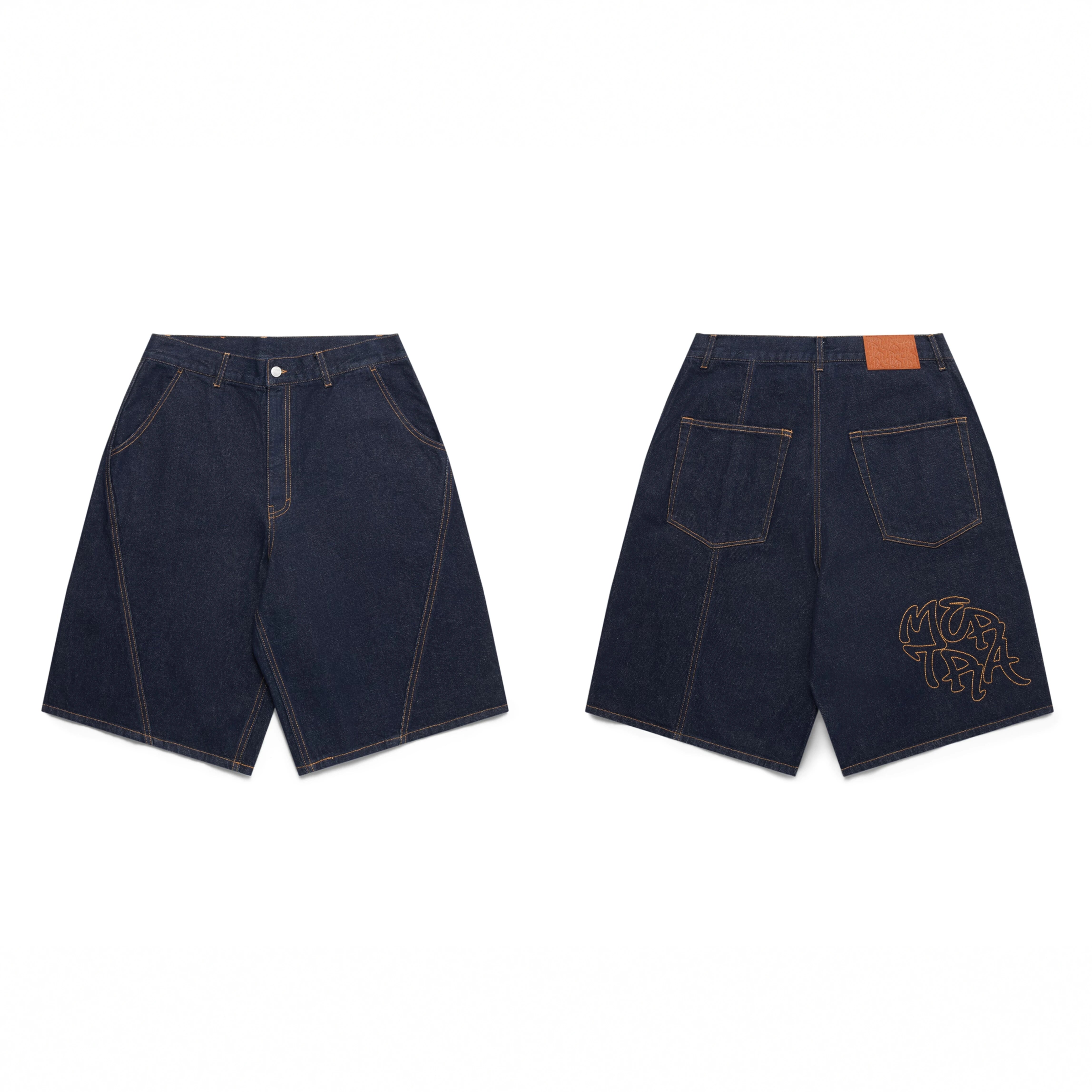 Mertra Bigstep Jorts 「刺绣牛仔短裤」