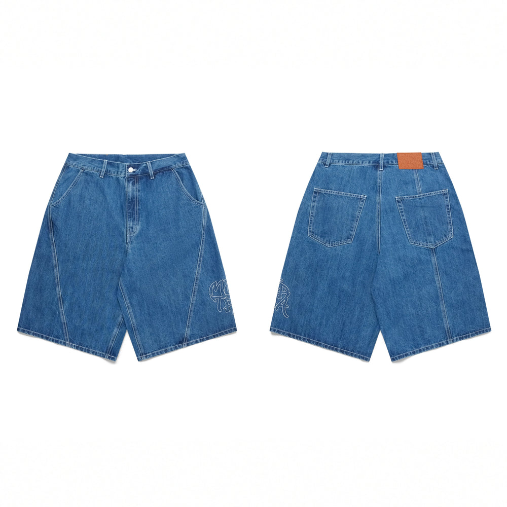 Mertra Bigstep Jorts 「刺绣牛仔短裤」