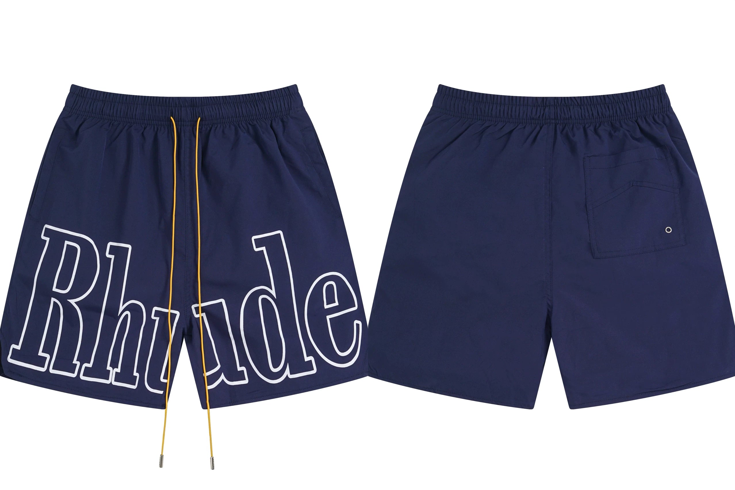 RHUDE Marlboro shorts, trendy high street sports and casual loose beach pants, kanye cropped pants for men and women (96)