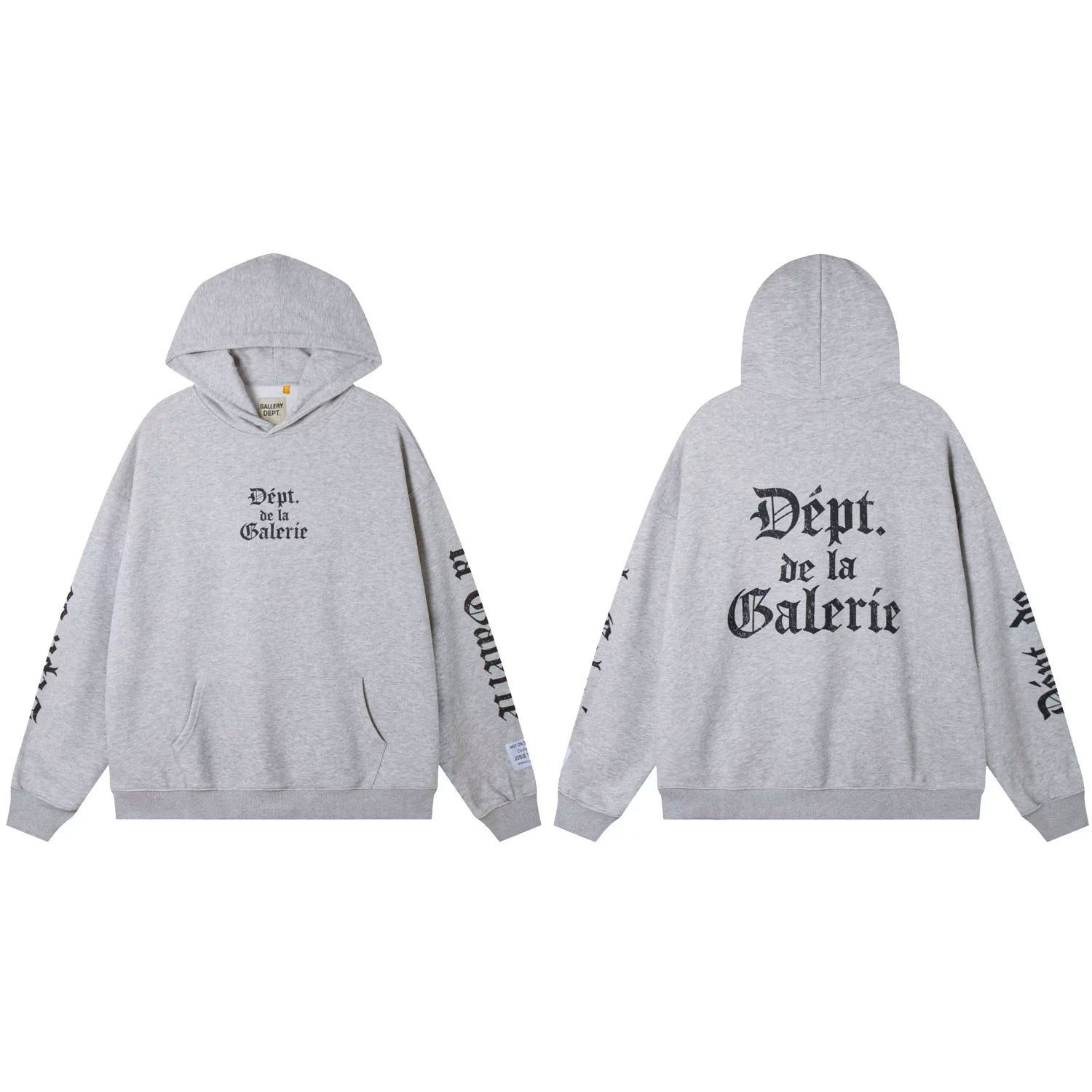Gallery Dept. Charcoal French Gothic Logo Hoodie