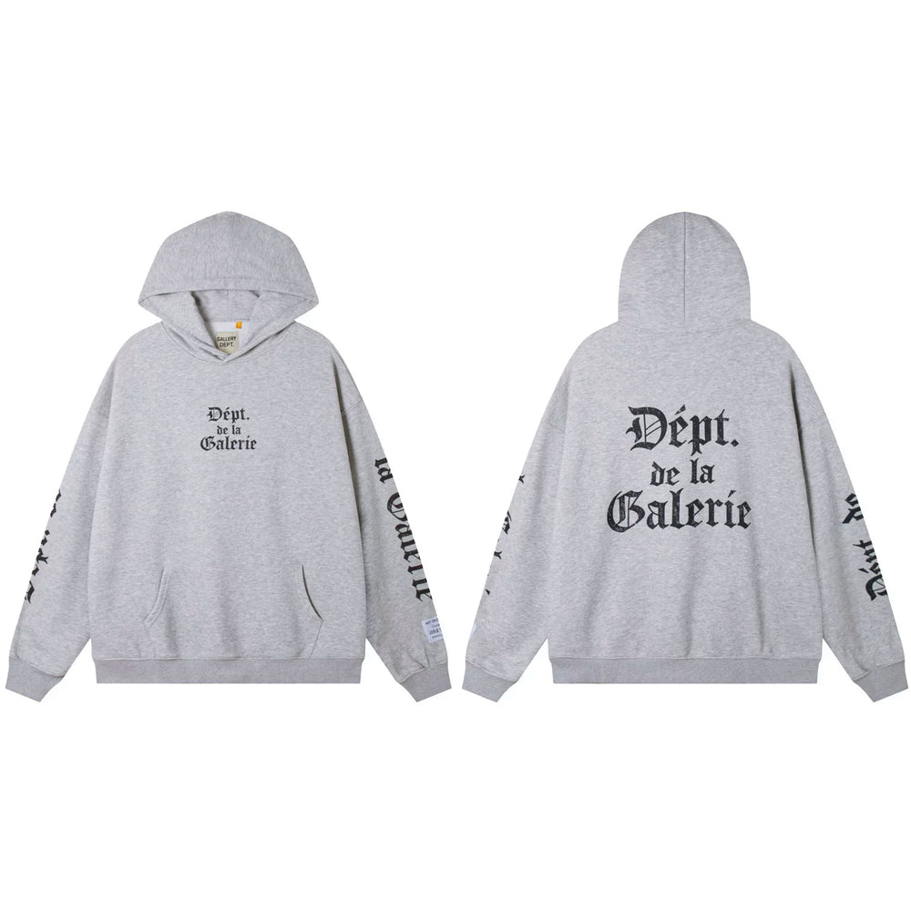 Gallery Dept. Charcoal French Gothic Logo Hoodie