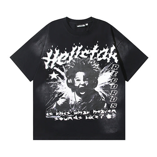 Hellstar Records Heaven Sounds Graphic Tee & Shorts Set