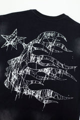 Hellstar Grunge Claw Star Drip Vintage Washed Tee